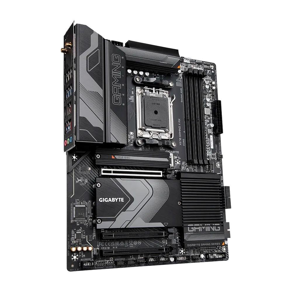 Placa Mãe Gigabyte X670 Gaming X AX V2, AMD AM5, ATX, DDR5, LED RGB, Bluetooth, Wi-Fi 6 - X670 GAMING X AX V2 Placa Mãe Gigabyte X670 Gaming X AX V2, AMD AM5, ATX, DDR5, LED RGB, Bluetooth, Wi-Fi 6 - X670 GAMING X AX V2