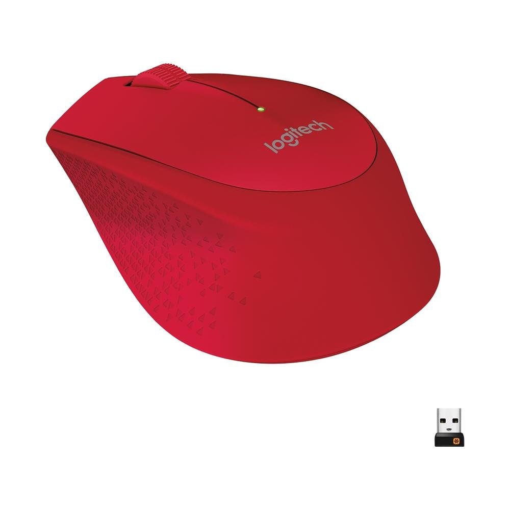 Mouse sem fio Logitech M280 com Conexão USB e Pilha Inclusa, Vermelho - 910-004286 Mouse sem fio Logitech M280 com Conexão USB e Pilha Inclusa, Vermelho - 910-004286
