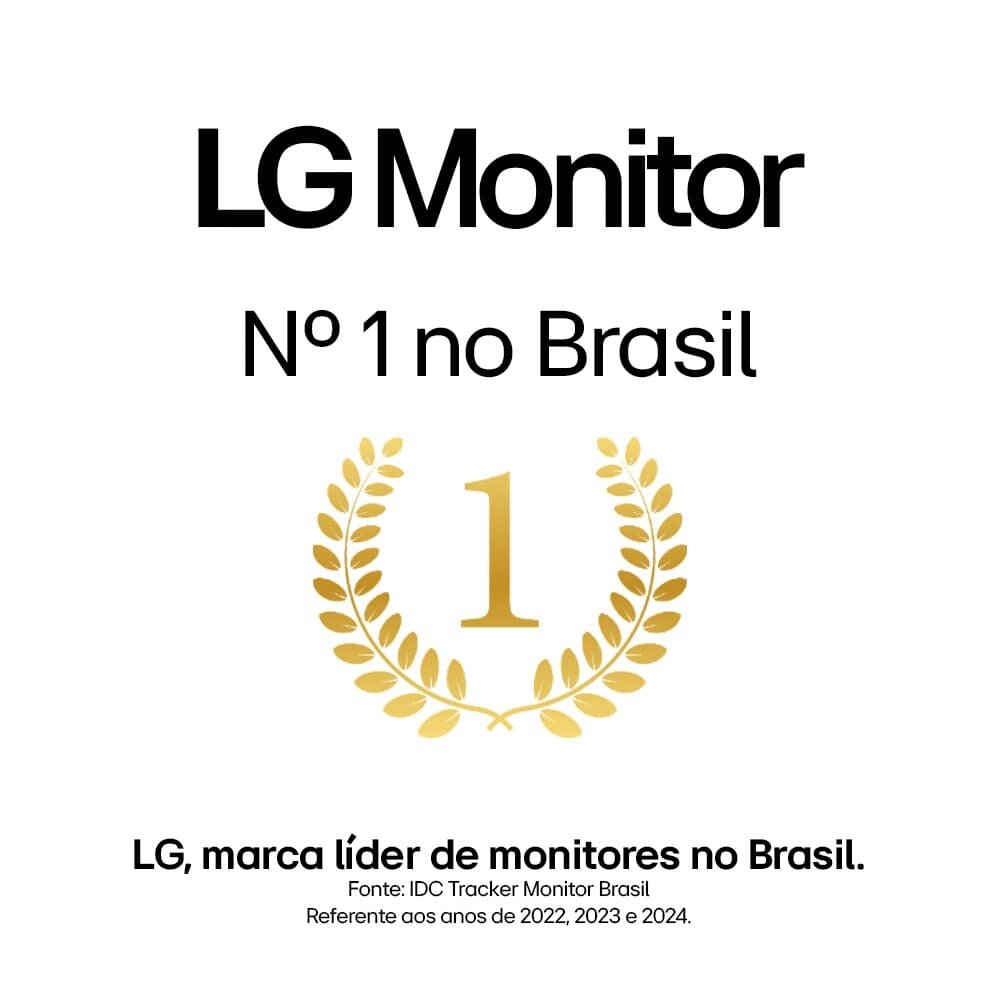 Monitor Gamer LG UltraGear 24", FHD, 180Hz, 1ms, IPS, DP e HDMI, HDR10, FreeSync, G-Sync - 24GS60F-B
