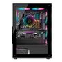 Gabinete Gamer Liketec Matrix V2, Mid Tower, Rainbow, ATX, Lateral e Frontal em Vidro Temperado, 3 Ventoinhas, Preto - MATRIX V2