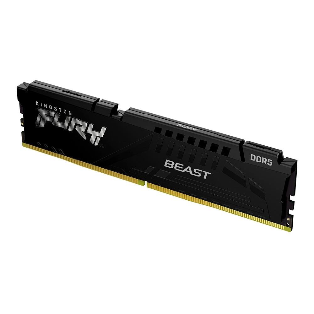 Memória RAM Kingston Fury Beast XMP, 16GB, 6400MT/s DDR5, DIMM, CL32, Preto - KF564C32BB-16