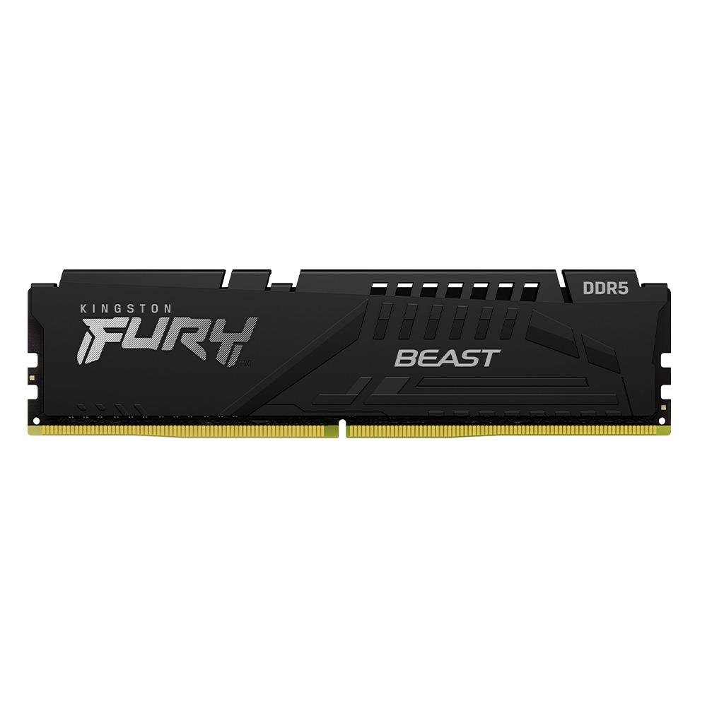 Memória RAM Kingston Fury Beast XMP, 16GB, 6400MT/s DDR5, DIMM, CL32, Preto - KF564C32BB-16
