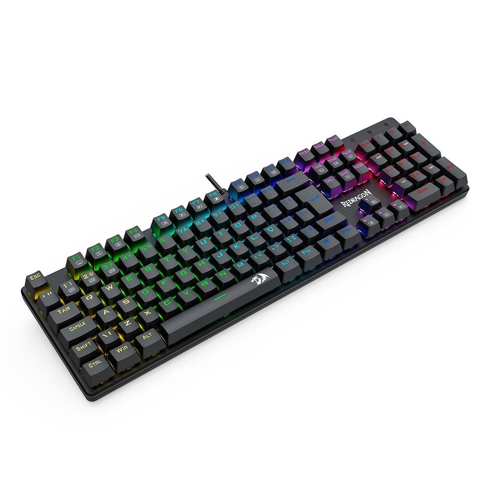 Teclado Mecânico Gamer Redragon Sindri, Rainbow, Preto - K671 (PT-BROWN) Teclado Mecânico Gamer Redragon Sindri, Rainbow, Preto - K671 (PT-BROWN)