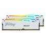 Memória RAM Kingston Fury Beast Expo, RGB, 32GB (2X16GB), 6000MT/s, DDR5, DIMM, CL30, Branco - KF560C30BWEAK2-32