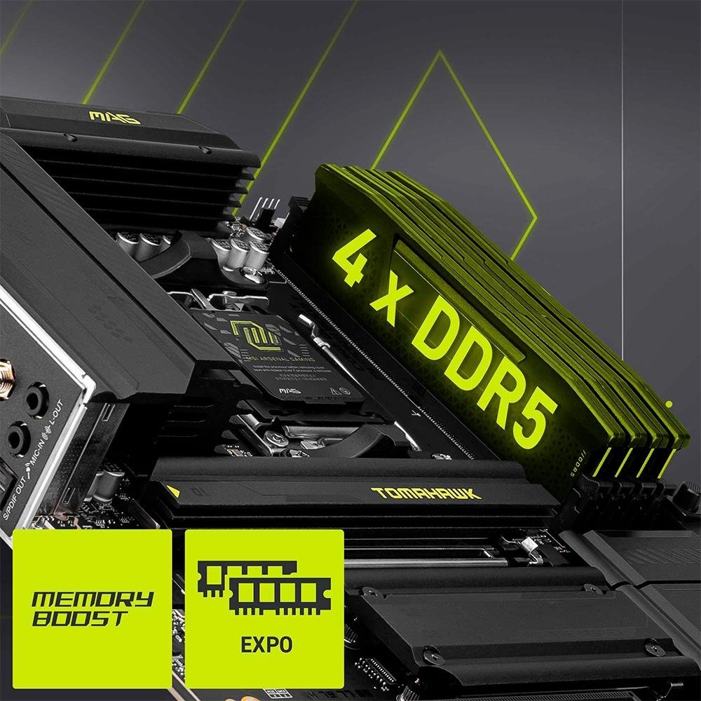 Placa-Mãe MSI MAG X870 Tomahawk WiFi, AMD, AM5, DDR5, ATX, Chipset X870, Wi-Fi 7 e Bluetooth 5.4, Preto - MAG X870 TOMAHAWK WIFI Placa-Mãe MSI MAG X870 Tomahawk WiFi, AMD, AM5, DDR5, ATX, Chipset X870, Wi-Fi 7 e Bluetooth 5.4, Preto - MAG X870 TOMAHAWK WIFI