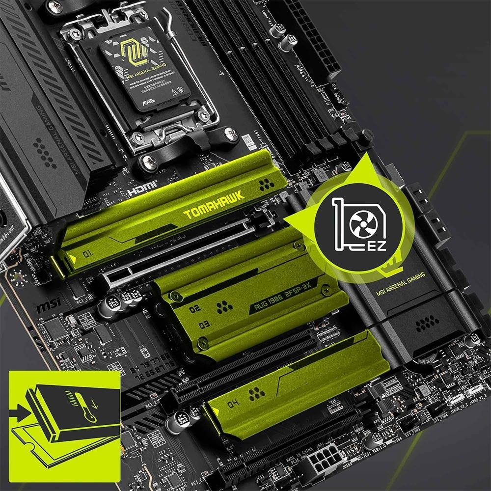 Placa-Mãe MSI MAG X870 Tomahawk WiFi, AMD, AM5, DDR5, ATX, Chipset X870, Wi-Fi 7 e Bluetooth 5.4, Preto - MAG X870 TOMAHAWK WIFI Placa-Mãe MSI MAG X870 Tomahawk WiFi, AMD, AM5, DDR5, ATX, Chipset X870, Wi-Fi 7 e Bluetooth 5.4, Preto - MAG X870 TOMAHAWK WIFI