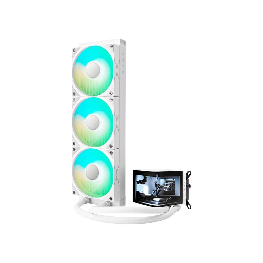 Water cooler Tryx Panorama AIO, ARGB, 360mm, Branco - L-P360A-AS3M-G1W