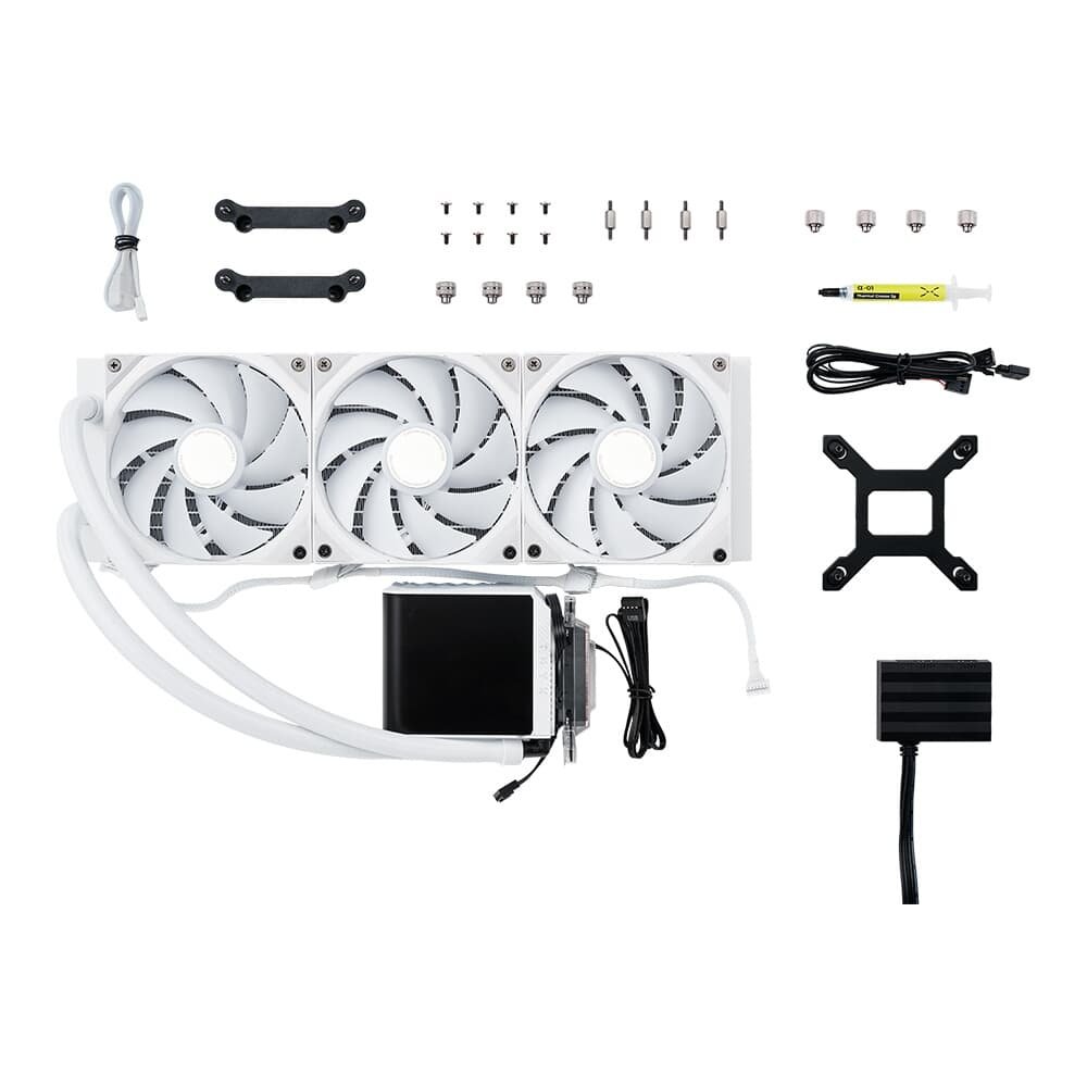 Water cooler Tryx Panorama AIO, ARGB, 360mm, Branco - L-P360A-AS3M-G1W