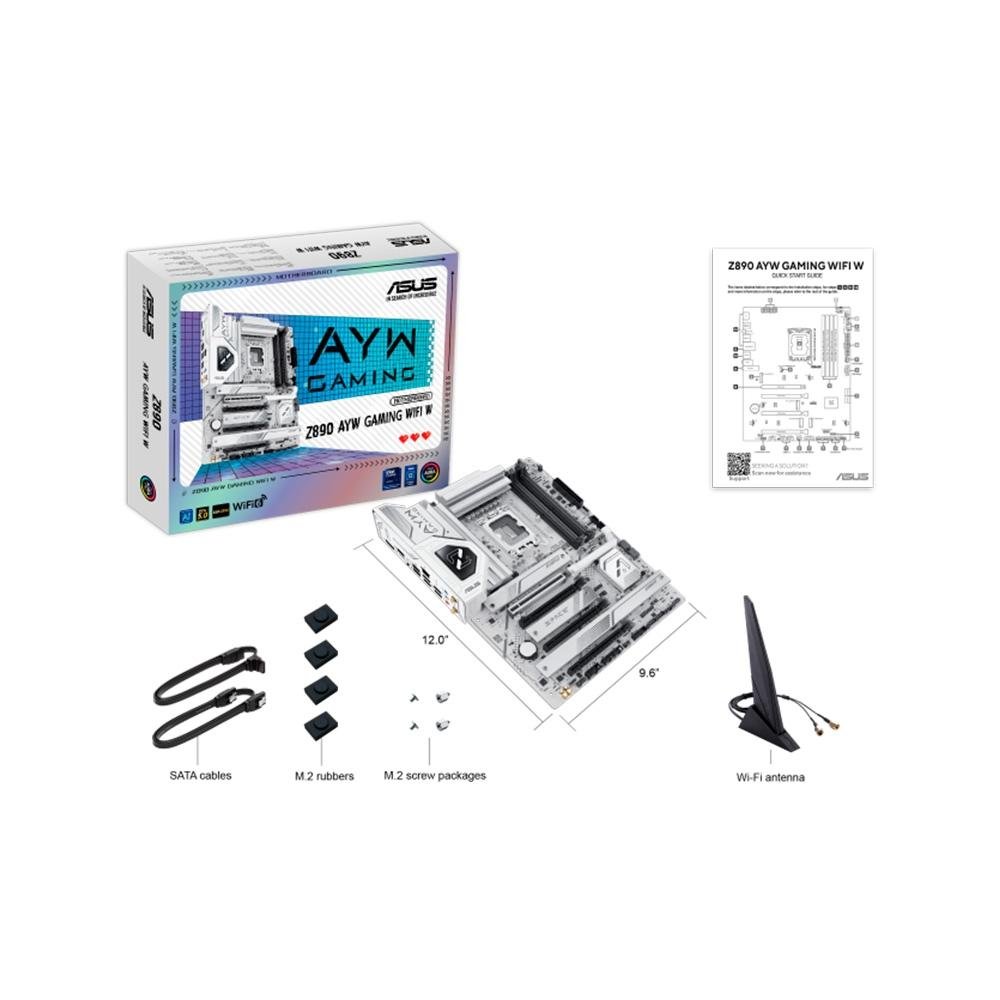 Placa Mãe ASUS Z890 AYW Gaming WiFi W | KaBuM!
