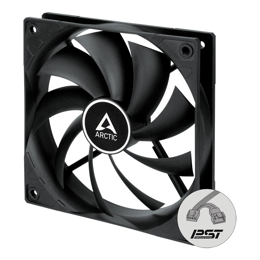 Ventoinha Arctic F12 PWM, 120mm, Preto - ACFAN00200A
