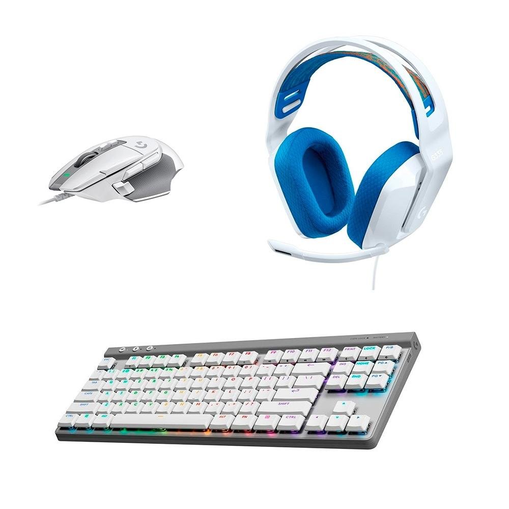 Kit Gamer Logitech G Branco | KaBuM!Num