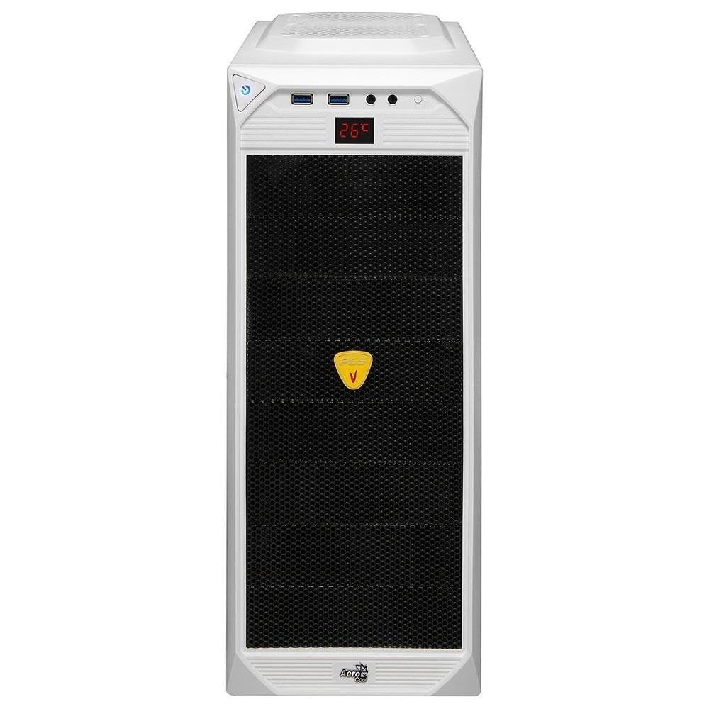 Gabinete Gamer AeroCool VS-92 WH Window U3H sem Fonte 8TEN52148 Gabinete Gamer AeroCool VS-92 WH Window U3H sem Fonte 8TEN52148