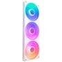 Ventoinha NZXT Single-frame F Series, LED RGB Core, 360mm, 3x 120mm, Branco - RF-U36HF-W1