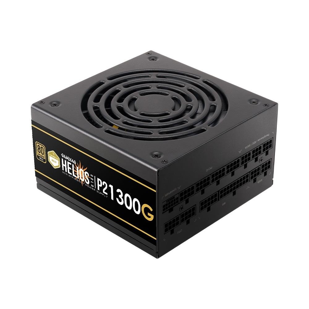 Fonte Gamdias Helios P2-1300G, 1300W, 80 Plus Gold, Sem Cabo, Preto - HELIOS P2-1300G L.A Fonte Gamdias Helios P2-1300G, 1300W, 80 Plus Gold, Sem Cabo, Preto - HELIOS P2-1300G L.A