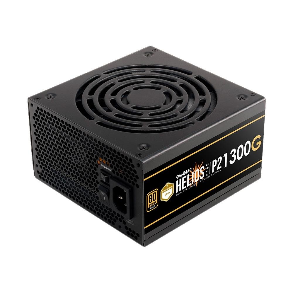 Fonte Gamdias Helios P2-1300G, 1300W, 80 Plus Gold, Sem Cabo, Preto - HELIOS P2-1300G L.A Fonte Gamdias Helios P2-1300G, 1300W, 80 Plus Gold, Sem Cabo, Preto - HELIOS P2-1300G L.A