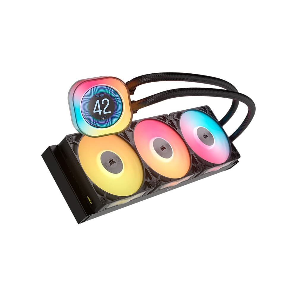 Water Cooler Corsair iCUE LINK TITAN 360 RX LCD AIO, 360mm, AMD e Intel, Preto - CW-9061023-WW