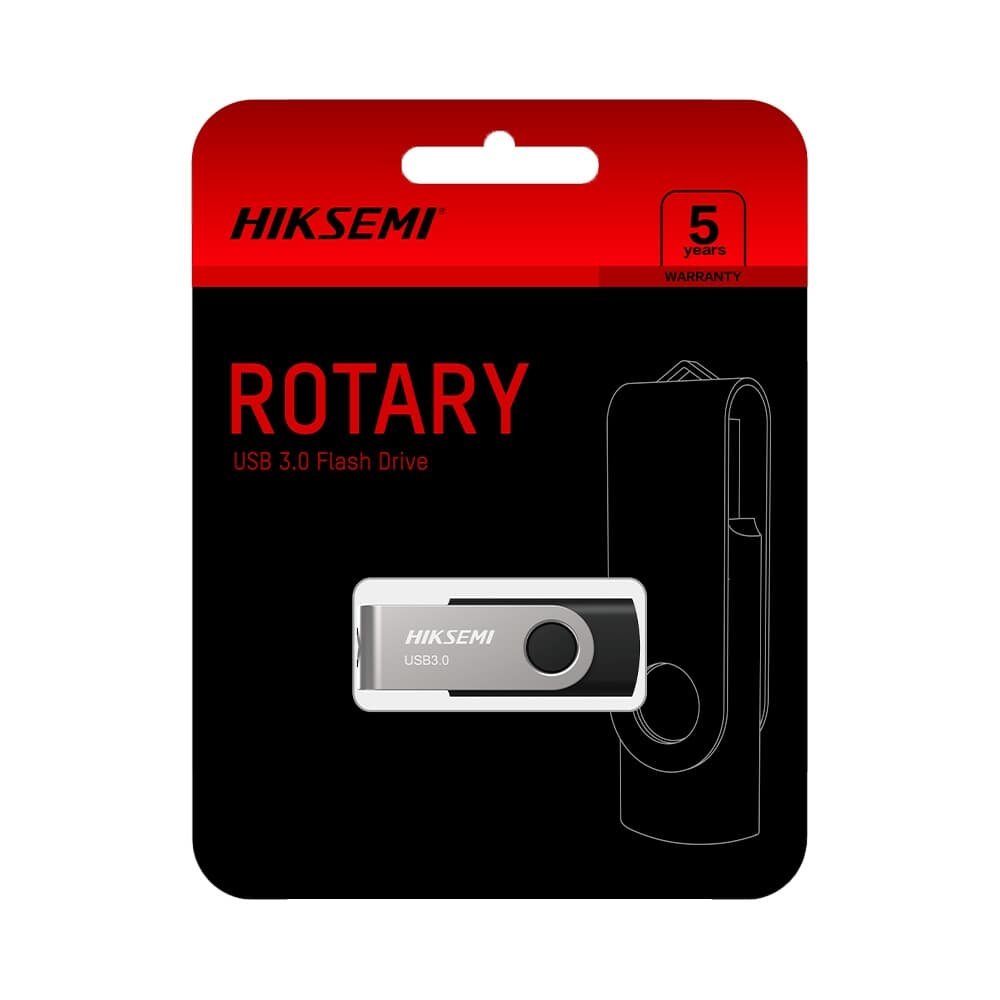 Pen Drive 16GB Hiksemi Rotary, Preto | KaBuM!