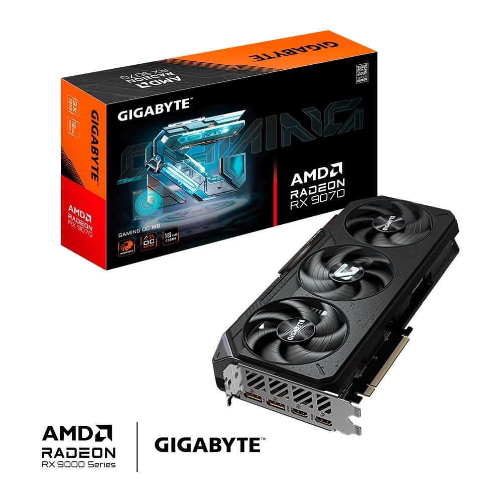 グラフィックボード・グラボ・ビデオカード GIGABYTE AMD Radeon RX 9070 16GB Placa de Vídeo RX 9070 GAMING OC 16G | KaBuM!