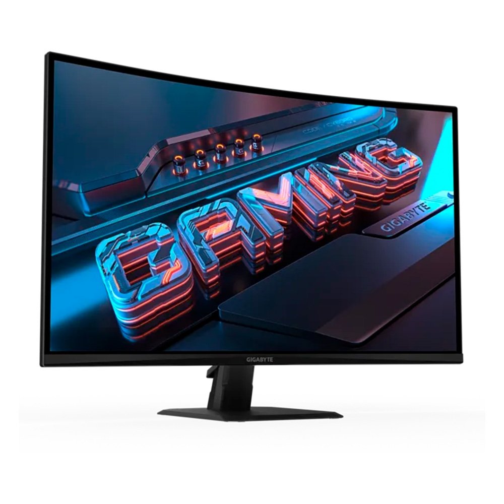 Monitor Gamer Gigabyte 31.5" QHD, 180Hz, 1ms, VA, DisplayPort 1.4 e HDMI 2.0, 120% sRGB, HDR, FreeSync - GS32QCA-SA