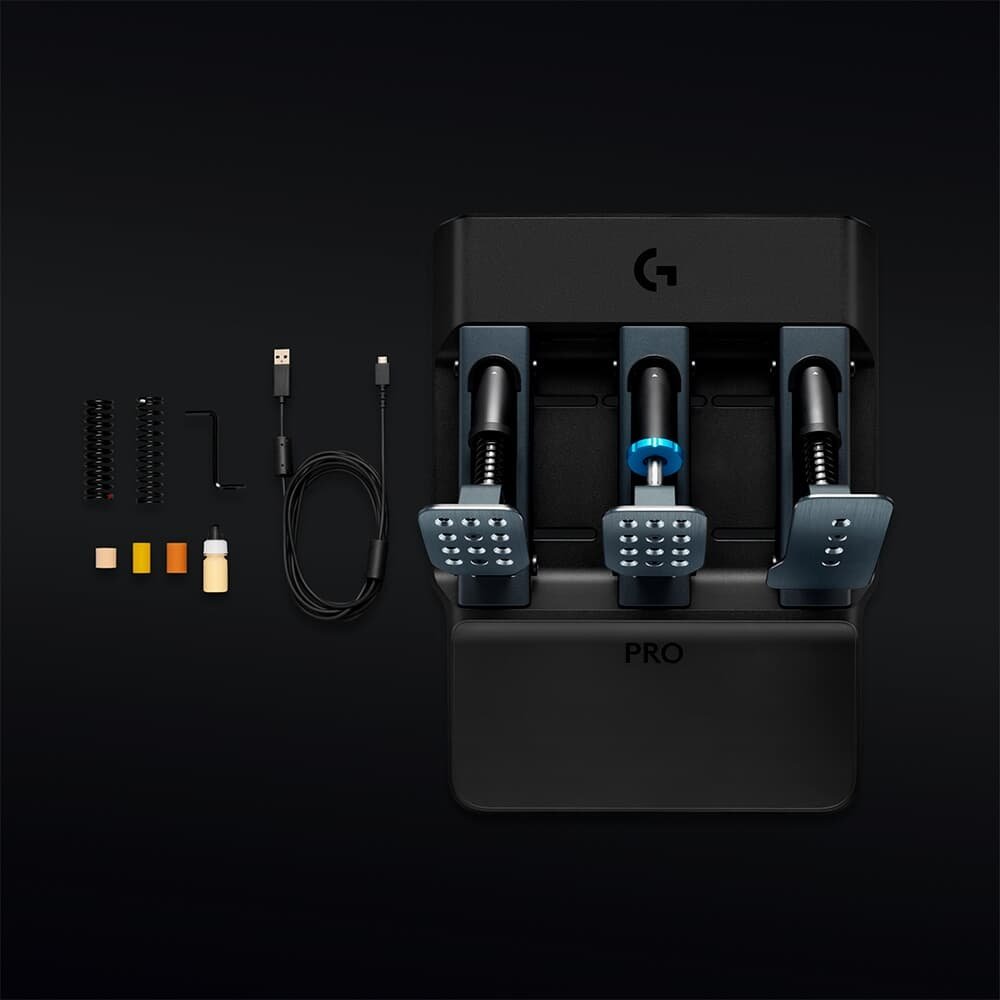 Pedais Logitech G PRO WHEEL para PS5, PS4, Xbox Series X|S, Xbox One e PC - 941-000186