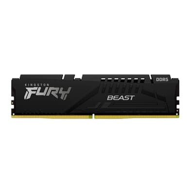Memória RAM Kingston Fury Beast, 16GB 6000MT/s DDR5 CL36, DIMM, Preto, EXPO - KF560C36BBE2-16