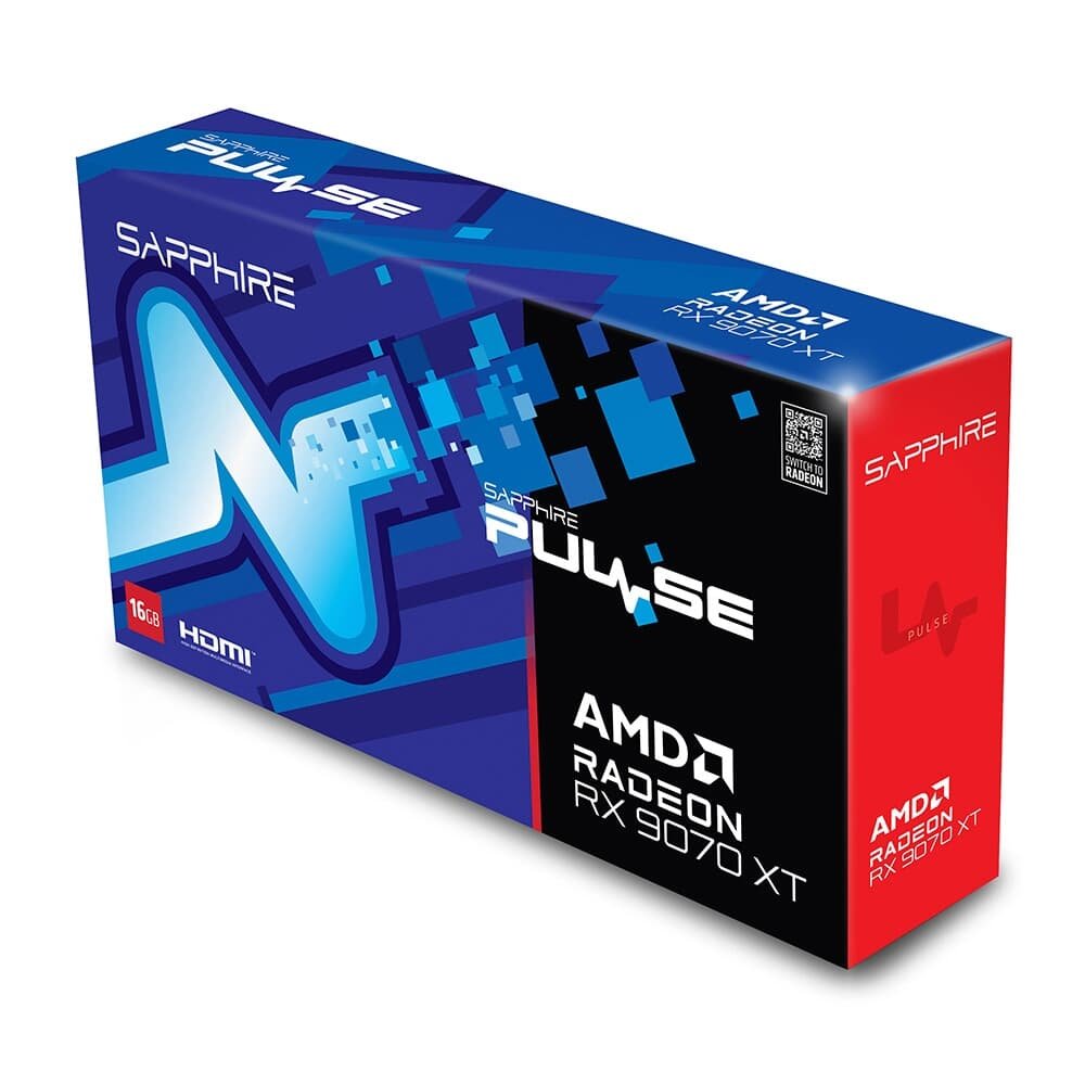 新品未開封品　SAPPHIRE PULSE RX 9070 XT GAMING Placa de Vídeo Sapphire RX 9070 XT Gaming | KaBuM!