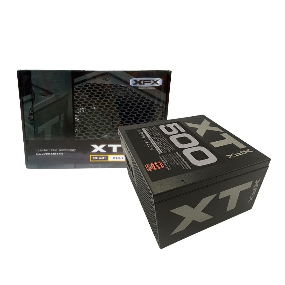 Fonte XFX 500W 80 Plus Bronze - P1-500B-XTFR Fonte XFX 500W 80 Plus Bronze - P1-500B-XTFR