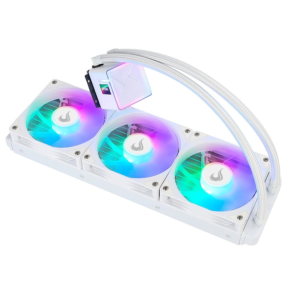 Water Cooler Gamer Rise Mode Frost, ARGB Rainbow, 360mm, AMD e Intel, Branco - RM-WCF-04-RBW