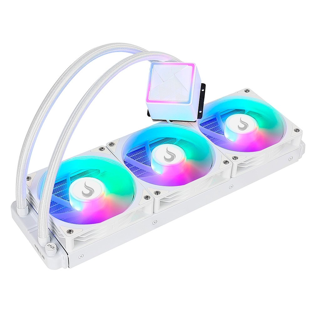 Water Cooler Gamer Rise Mode Frost, ARGB Rainbow, 360mm, AMD e Intel, Branco - RM-WCF-04-RBW
