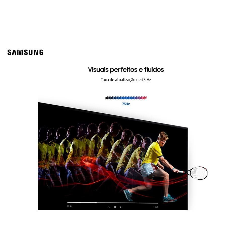 Monitor Samsung Essential S3 32", FHD, 75Hz, FreeSync, DP e HDMI - LS32B300NWNMZD