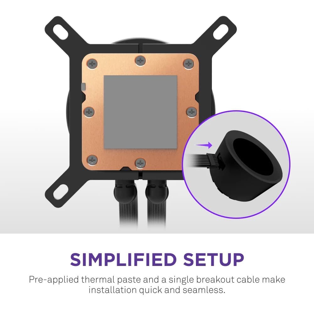 Water Cooler NZXT Kraken 240, 240mm RGB | KaBuM!