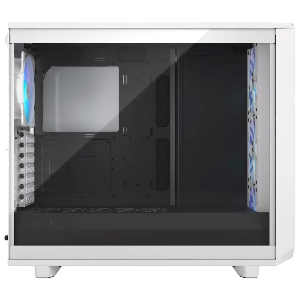 Gabinete Gamer Fractal Design Meshify 2 RGB, E-ATX, Mid Tower, Lateral em Vidro, Branco - FD-C-MES2A-08 Gabinete Gamer Fractal Design Meshify 2 RGB, E-ATX, Mid Tower, Lateral em Vidro, Branco - FD-C-MES2A-08