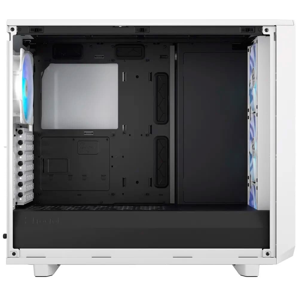 Gabinete Gamer Fractal Design Meshify 2 RGB, E-ATX, Mid Tower, Lateral em Vidro, Branco - FD-C-MES2A-08 Gabinete Gamer Fractal Design Meshify 2 RGB, E-ATX, Mid Tower, Lateral em Vidro, Branco - FD-C-MES2A-08