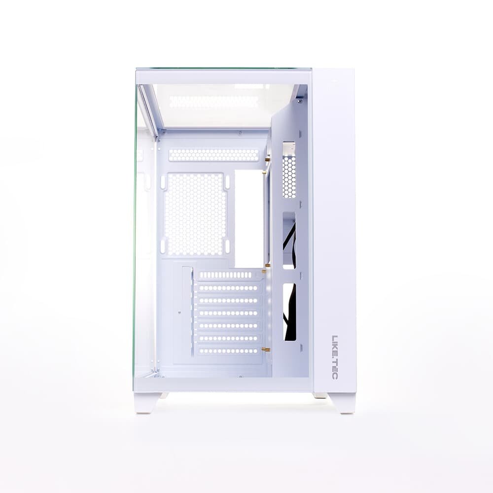Gabinete Liketec Gamer Zeus Pro Glass, Sky Tower, ATX, Frontal e Teto em Vidro Temperado, Snow - LC-CB3X3-ZEUS-2121