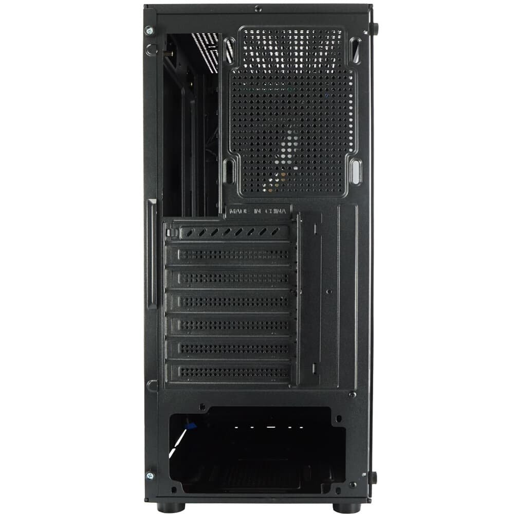 Gabinete Gamer Kalkan Muspel, Mid Tower, ATX, Lateral em Vidro Temperado, Sem FANs, Preto - KLK00035