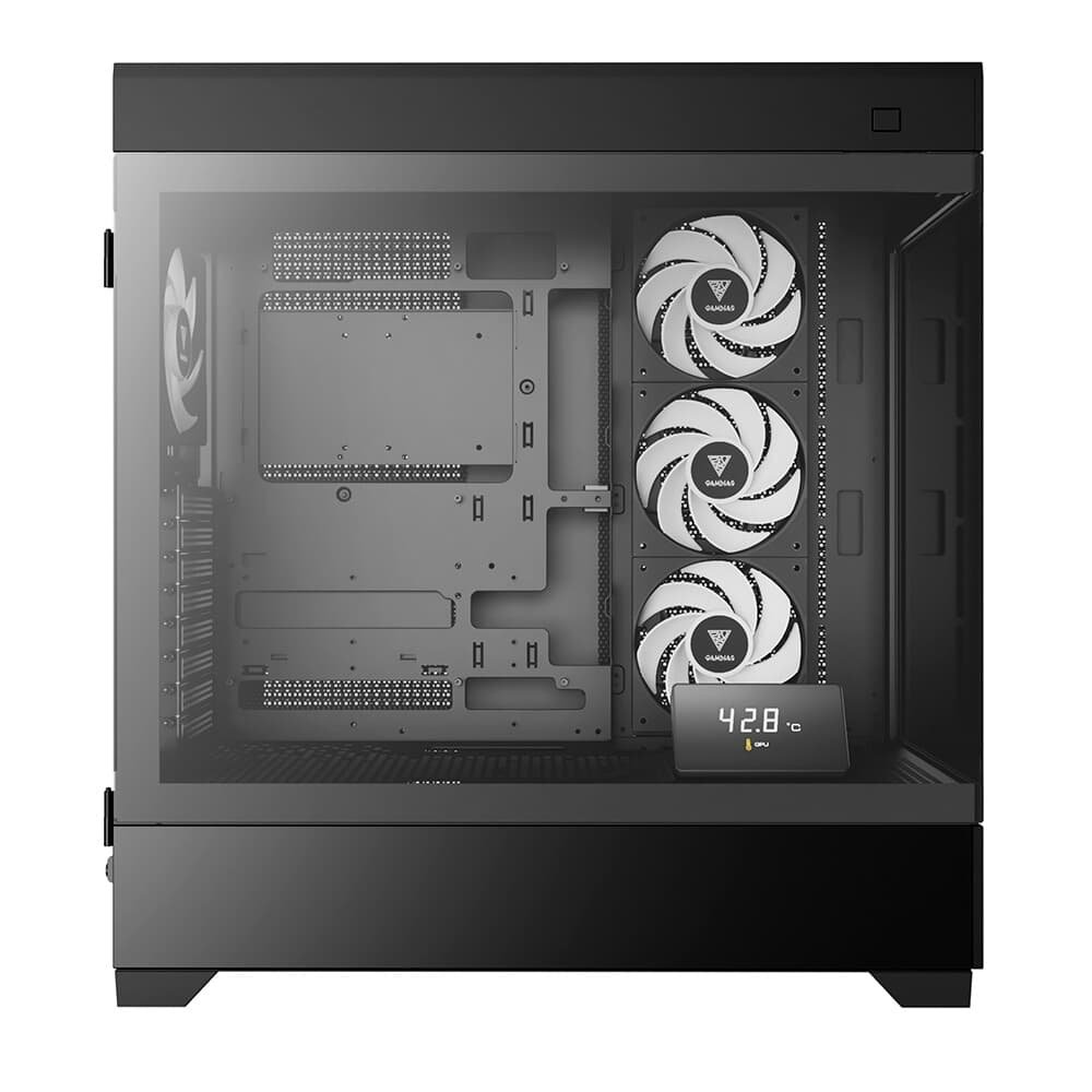 Gabinete Gamer Gamdias Atlas P1, Mid Tower, ARGB, ATX, Lateral em Vidro Temperado, Preto - ATLAS P1 Gabinete Gamer Gamdias Atlas P1, Mid Tower, ARGB, ATX, Lateral em Vidro Temperado, Preto - ATLAS P1