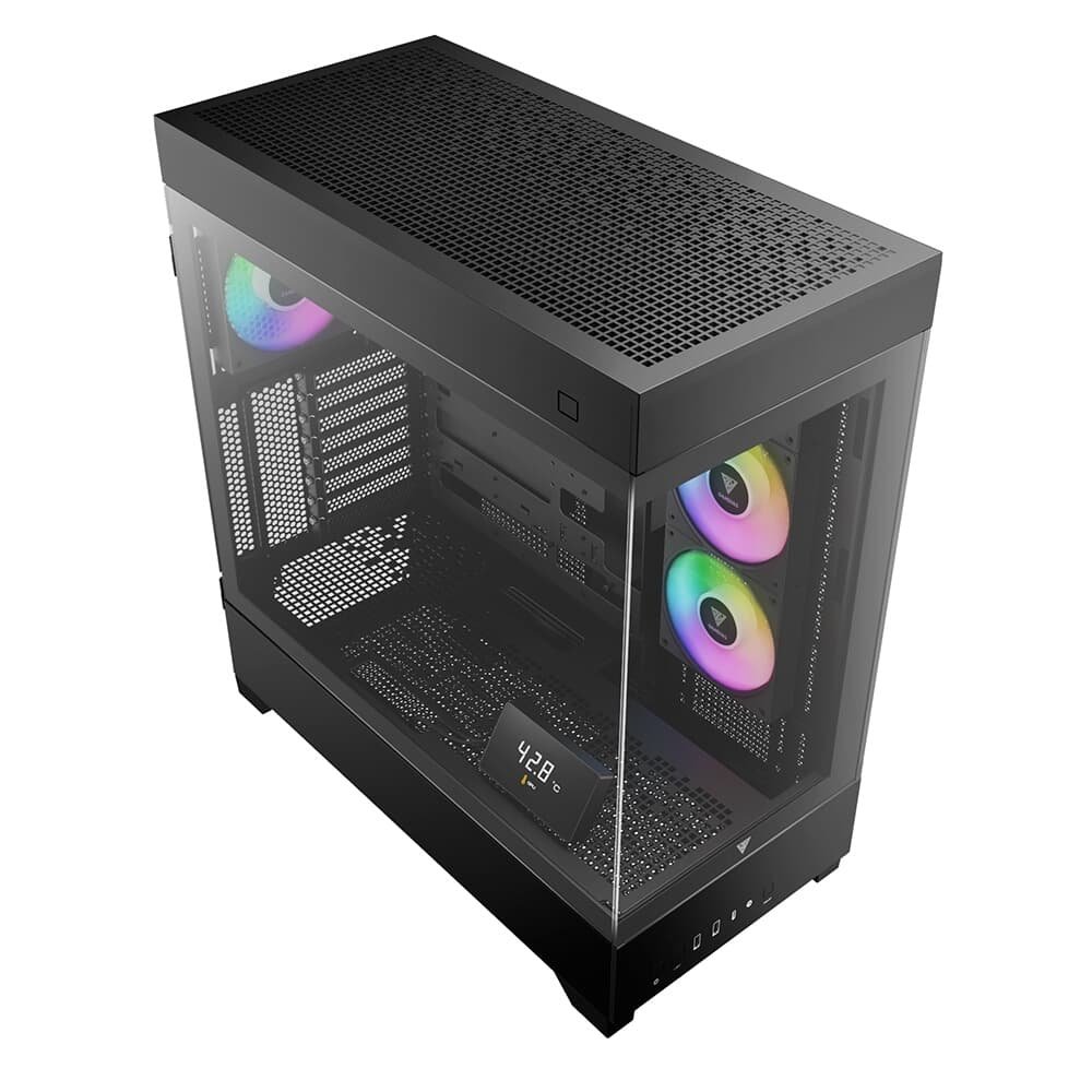 Gabinete Gamer Gamdias Atlas P1, Mid Tower, ARGB, ATX, Lateral em Vidro Temperado, Preto - ATLAS P1 Gabinete Gamer Gamdias Atlas P1, Mid Tower, ARGB, ATX, Lateral em Vidro Temperado, Preto - ATLAS P1