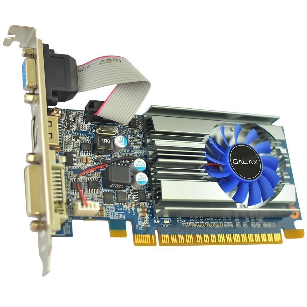 Placa de Vídeo Galax NVIDIA GeForce GT 710 Mainstream 1GB, DDR3 - 71GGH4HXJ4FN Placa de Vídeo Galax NVIDIA GeForce GT 710 Mainstream 1GB, DDR3 - 71GGH4HXJ4FN