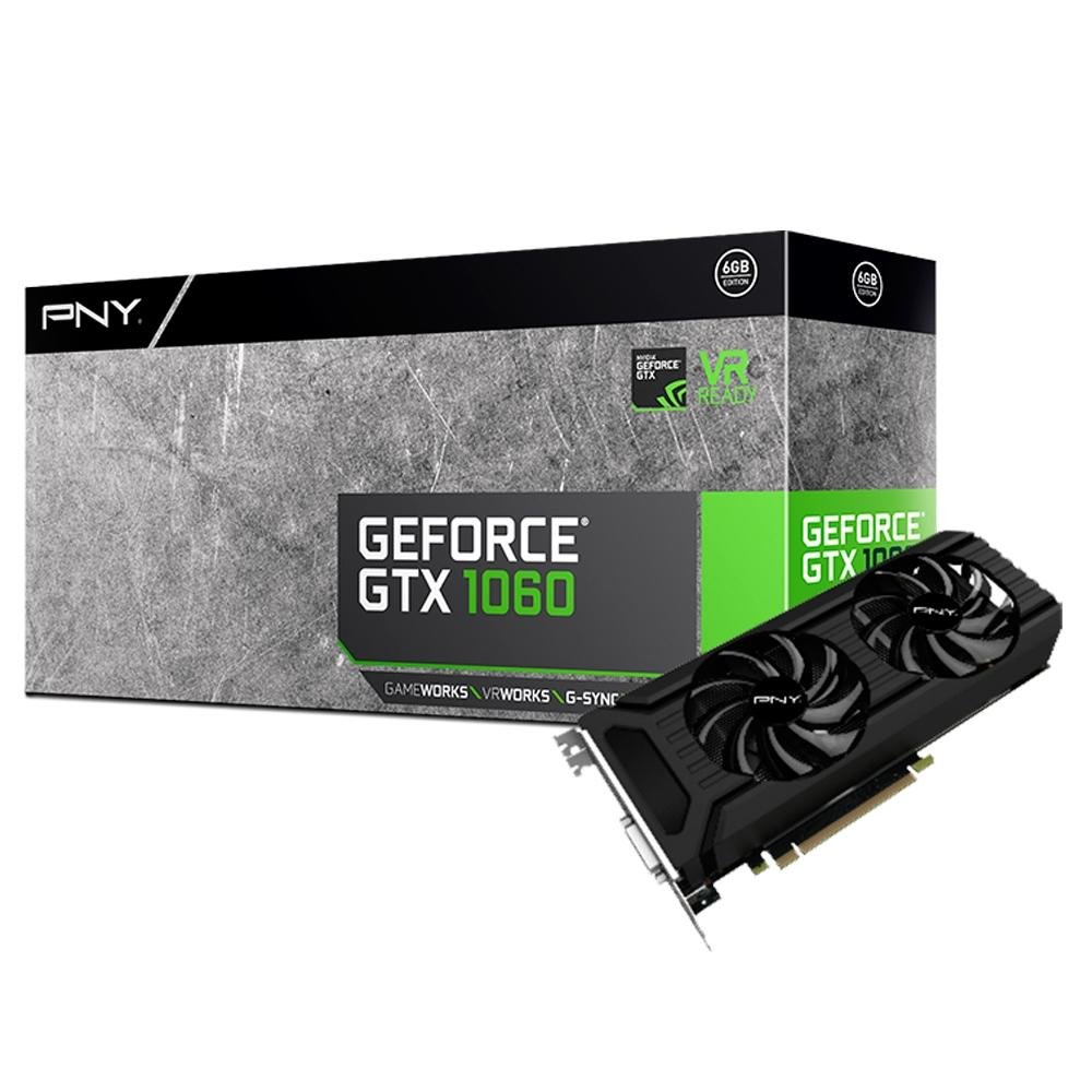 Placa de Vídeo VGA NVIDIA PNY GEFORCE GTX 1060 3GB DDR5 192Bits 8000MHZ DVI/HDMI/DP VCGGTX10603PB Placa de Vídeo VGA NVIDIA PNY GEFORCE GTX 1060 3GB DDR5 192Bits 8000MHZ DVI/HDMI/DP VCGGTX10603PB
