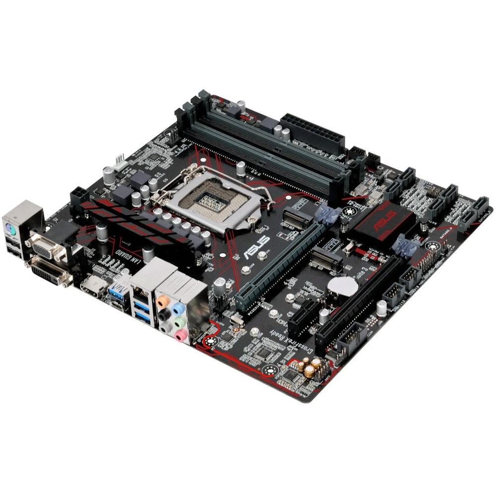 Placa-Mãe ASUS p/ Intel LGA 1151 mATX PRIME B250M-PLUS, 4x DDR4, Safe Slot, Áudio Gamer,USB 3.0 Frontal, LED, 2 M.2, CFX, VGA/DVI/HDMI Placa-Mãe ASUS p/ Intel LGA 1151 mATX PRIME B250M-PLUS, 4x DDR4, Safe Slot, Áudio Gamer,USB 3.0 Frontal, LED, 2 M.2, CFX, VGA/DVI/HDMI