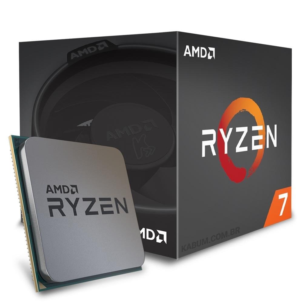 Processador AMD Ryzen 7 1700 c/ Wraith Spire, Octa Core, Cache 20MB, 3.0GHz (3.7GHz Max Turbo) AM4 YD1700BBAEBOX Processador AMD Ryzen 7 1700 c/ Wraith Spire, Octa Core, Cache 20MB, 3.0GHz (3.7GHz Max Turbo) AM4 YD1700BBAEBOX