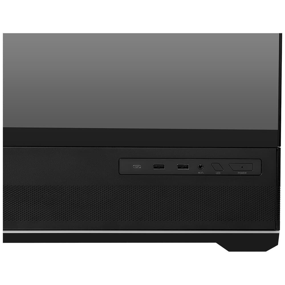 Gabinete Gamer MSI MAG Pano 110R PZ, Mid Tower, Lateral em Vidro, 4x FANs ARGB, M-ATX, Preto - PANO110RPZ