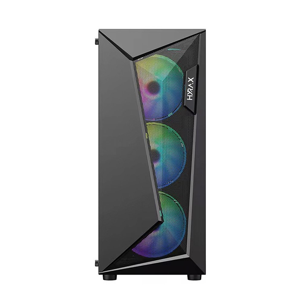 Gabinete Gamer Hyrax Tower HGB215, Mid Tower, Atx, Lateral Em Vidro Temperado, Preto - HGB215B