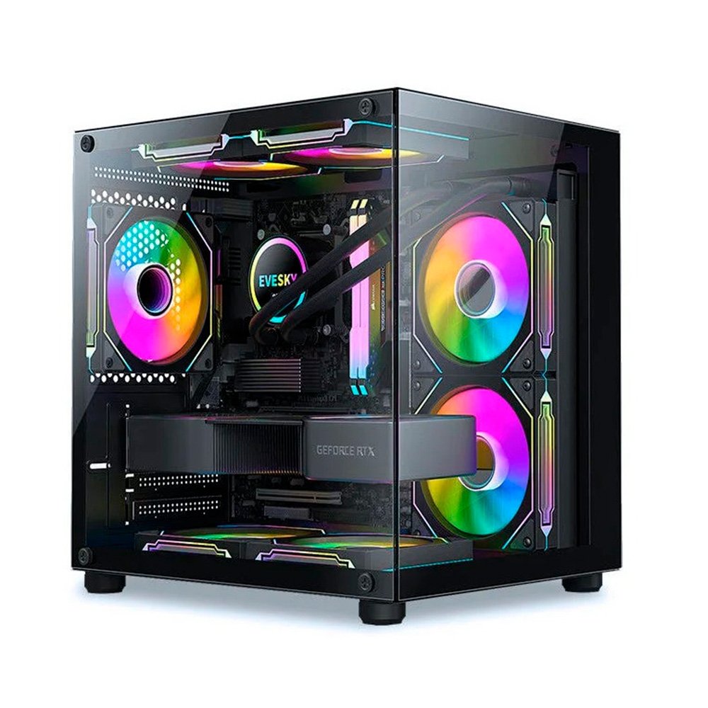 Gabinete Gamer Liketec Dasha V2 Vidro | KaBuM!