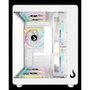 Gabinete Gamer Rise Mode Galaxy Glass X Mini, M-ATX, Lateral e Frontal em Vidro Temperado, Branco - RM-GA-GGXN-FW