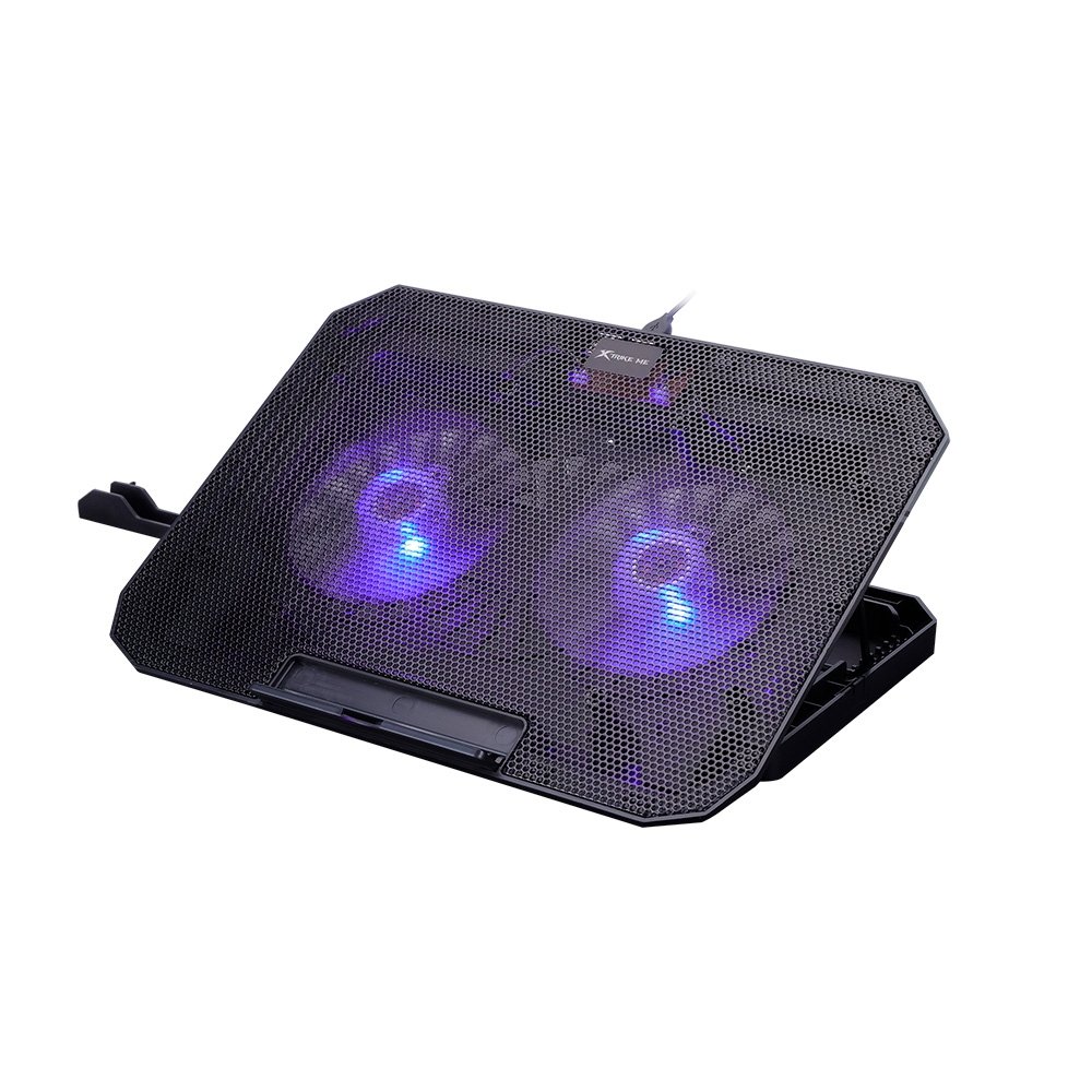 Base com Cooler para Notebook Xtrike Me, com 2 Fans, até 17", 2x USB, com Apoio para Celular, LED, Preto - FN-818 Base com Cooler para Notebook Xtrike Me, com 2 Fans, até 17", 2x USB, com Apoio para Celular, LED, Preto - FN-818