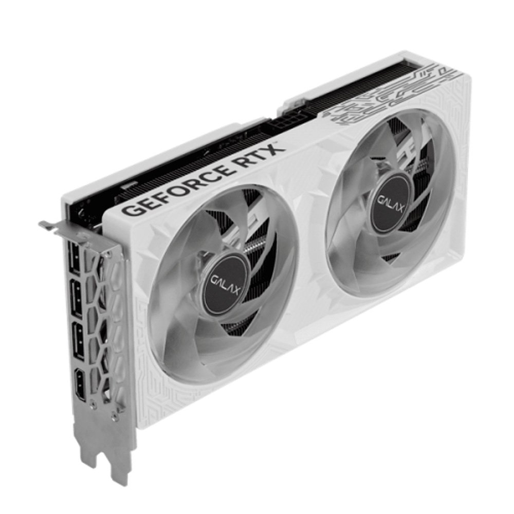 Placa de Vídeo Galax RTX 5060 1-Click OC White NVIDIA Geforce, GDDR7, 8GB, 2527 MHz, DLSS 4 - 56NSN8MDCZWH