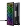 Teclado Magnético Gamer Attack Shark X65 HE, Rapid Trigger, 8000Hz, 0.01mm, Contour Line, Preto e Cinza - AS-X65HE-CL