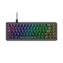 Teclado Magnético Gamer Attack Shark X65 HE, Rapid Trigger, 8000Hz, 0.01mm, Contour Line, Preto e Cinza - AS-X65HE-CL