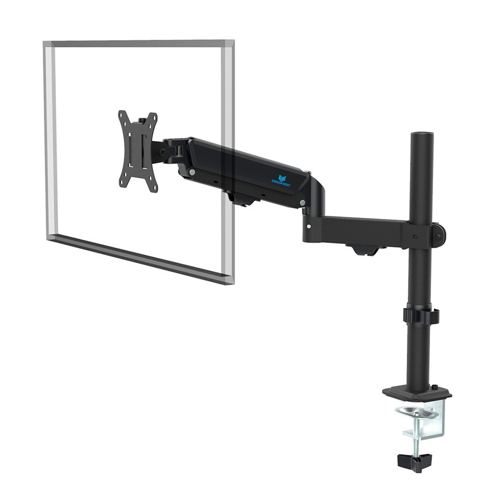 Suporte de Mesa Articulado para Monitor de 17" a 32" Ergofirst, Ajuste com Pistão a Gás, Preto - G16-C012P